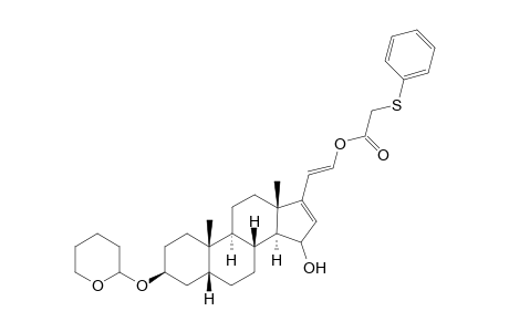 (E,Z)-3.beta.-(tetrahydropyran-2'-yloxy)-5.beta.-pregna-16,20-dienc-15.xi., 21-diol 21-(phenylthio)acetate