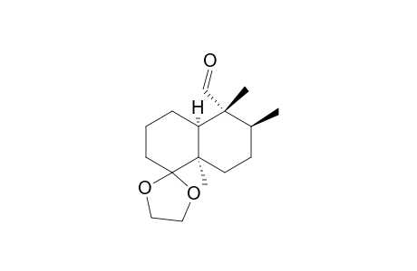 (4ar*,5S*,6R*,8as*)-9-Formyl-5,8,9-trimethyldecahydronaphthalen-1-spiro-2'-(1',3'-dioxolane)