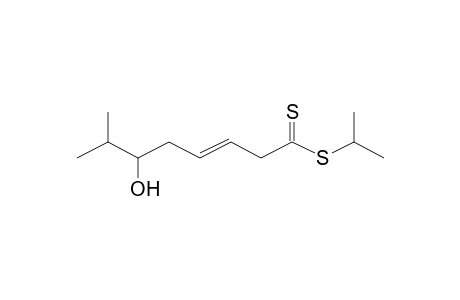 Isopropyl (3E)-6-hydroxy-7-methyl-3-octenedithioate