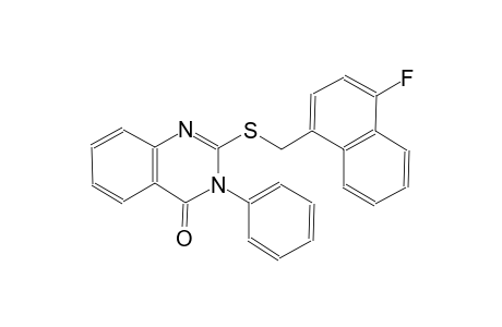 4(3H)-quinazolinone, 2-[[(4-fluoro-1-naphthalenyl)methyl]thio]-3-phenyl-