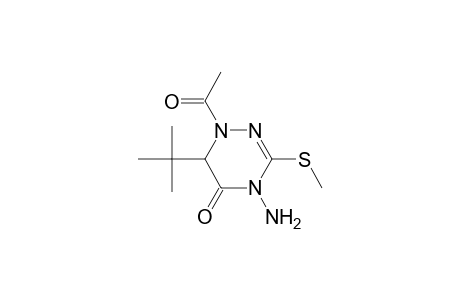 1-Acetyl-4-amino-6-tert-butyl-3-(methylthio)-6H-1,2,4-triazin-5-one