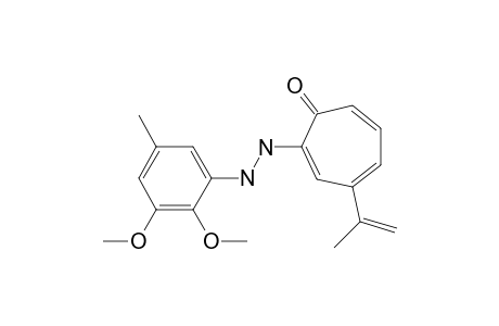 4-Isopropenyl-2-[2-(2,3-dimethoxy-5-methylphenyl)hydrazino]tropone