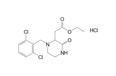 1-(2,6-Dichlorobenzyl)-3-oxo-2-piperazineacetic acid, ethyl ester, monohydrochloride