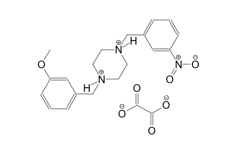 1-(3-methoxybenzyl)-4-(3-nitrobenzyl)piperazinediium oxalate