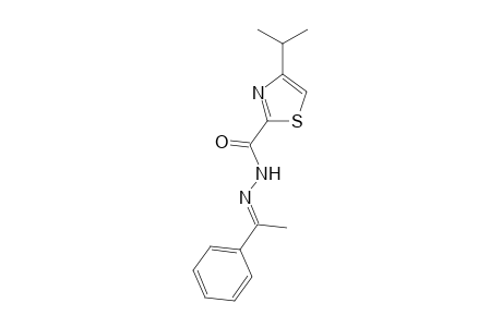 4-isopropyl-N-(1-phenylethylidene)thiazole-2-carbohydrazide