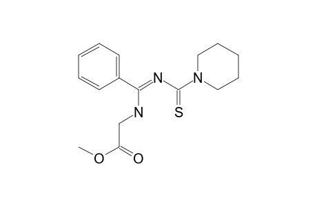 1-Piperidinecarbothioamide, N-[A-(2-methoxy-2-oxo-ethylamino)benzylidene]-