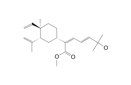 CARBOMETHOXY-FUSCOL;METHYL-[1R*,2R*,4S*,(13Z,16E)]-18-HYDROXY-LOBA-8,10,13,16-TETRAEN-13-CARBOXYLATE