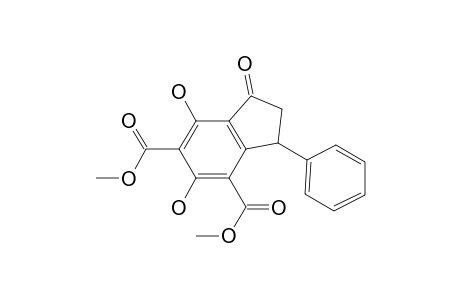 1H-Indene-4,6-dicarboxylic acid, 2,3-dihydro-5,7-dihydroxy-1-oxo-3-phenyl-, dimethyl ester