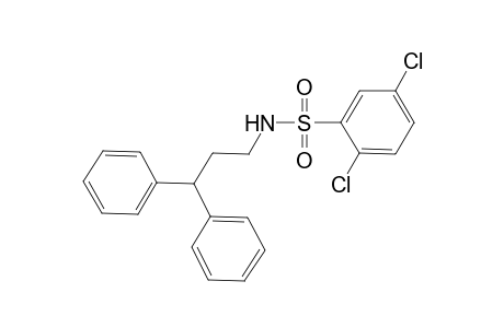 2,5-dichloro-N-(3,3-diphenylpropyl)benzenesulfonamide