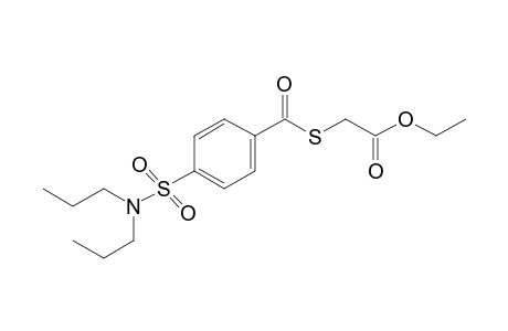 p-(dipropylsulfamoyl)benzoic acid, ester with mercaptoacetic acid, ethyl ester