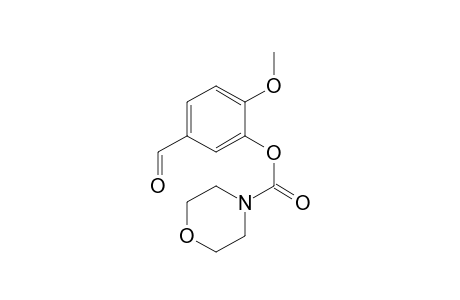 Morpholine-4-carboxylic acid, 3-formyl-6-methoxyphenyl ester
