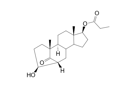 3-.beta.-Hydroxy-17.beta.-propionyloxy-3,6-cyclo-4-nor-3,5-seco-6-.beta.-androstan-5-one