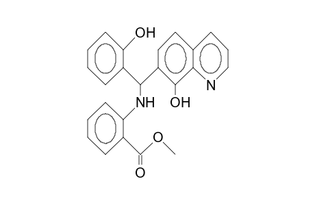 7-(2-Hydroxy-A-[2-methoxycarbonyl-anilino]-benzyl)-8-quinolinol