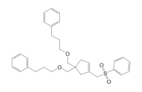 [4,4-Bis(3-phenylpropoxymethyl)cyclopent-1-enyl]methyl phenyl sulfone