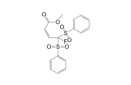 (CIS)-4,4-BIS-(BENZENESULFONYL)-4-FLUORO-BUT-2-ENOIC-ACID-METHYLESTER