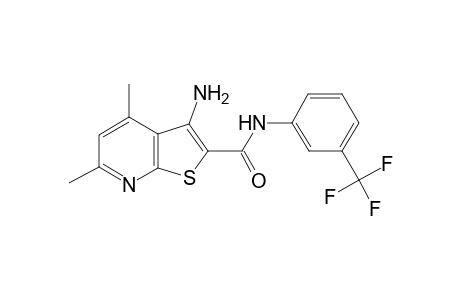 3-amino-4,6-dimethyl-N-[3-(trifluoromethyl)phenyl]thieno[2,3-b]pyridine-2-carboxamide