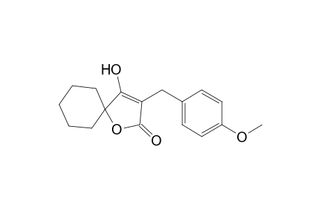 4-Hydroxy-3-(p-methoxybenzyl)-1-oxaspiro[4.5]dec-3-en-2-one