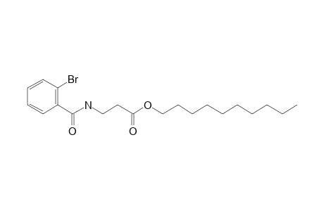 .beta.-Alanine, N-(2-bromobenzoyl)-, decyl ester