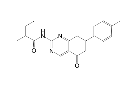 2-methyl-N-[7-(4-methylphenyl)-5-oxo-5,6,7,8-tetrahydro-2-quinazolinyl]butanamide