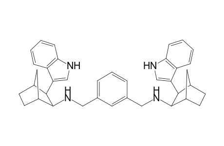 2-(1H-indol-3-yl)-N-[[3-[[[2-(1H-indol-3-yl)-3-bicyclo[2.2.1]heptanyl]amino]methyl]phenyl]methyl]-3-bicyclo[2.2.1]heptanamine