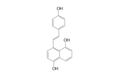 1,5-Naphthalenediol, 4-(p-hydroxystyryl)-