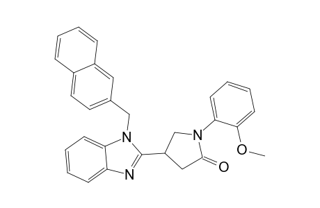 1-(2-methoxyphenyl)-4-[1-(2-naphthylmethyl)-1H-benzimidazol-2-yl]-2-pyrrolidinone