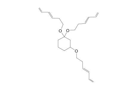 1,1,3-Tris(3',5'-Hexadienoxy)cyclohexane