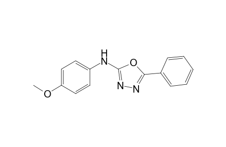 2-PHENYL-5-(4-METHOXY-PHENYLAMINO)-1,3,4-OXADIAZOLE