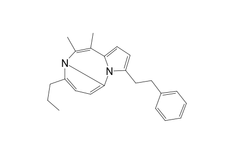 7,8-Dimethyl-5-propyl-12-(2-phenylethyl)-1,6-diazatricyclo[7.3.0.0(2,6)]dodeca-2,4,7,9,11-pentene