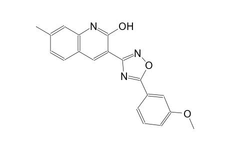 3-[5-(3-methoxyphenyl)-1,2,4-oxadiazol-3-yl]-7-methyl-2-quinolinol