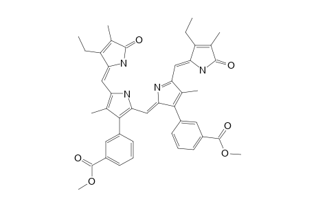 3,17-DIETHYL-8,12-BIS-(META-METHOXYCARBONYLPHENYL)-2,7,13,18-TETRAMETHYL-(21H,24H)-BILIN-1,19-DIONE