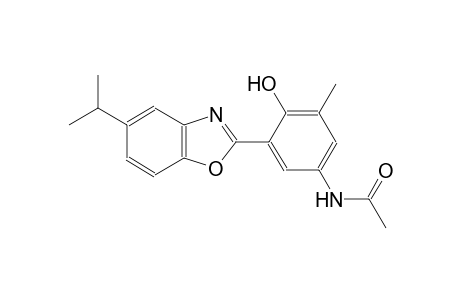 N-[4-hydroxy-3-(5-isopropyl-1,3-benzoxazol-2-yl)-5-methylphenyl]acetamide