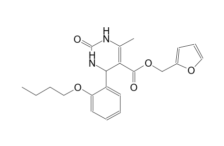 5-Pyrimidinecarboxylic acid, 4-(2-butoxyphenyl)-1,2,3,4-tetrahydro-6-methyl-2-oxo-, 2-furanylmethyl ester