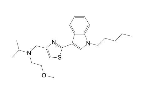 N-(2-Methoxyethyl),N-iso-propyl-2-(1-pentyl-1H-indol-3-yl)-4-thiazolemethanamine