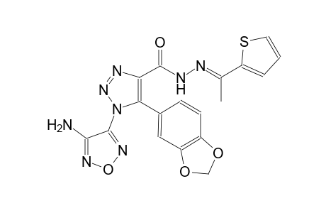 1-(4-amino-1,2,5-oxadiazol-3-yl)-5-(1,3-benzodioxol-5-yl)-N'-[(E)-1-(2-thienyl)ethylidene]-1H-1,2,3-triazole-4-carbohydrazide