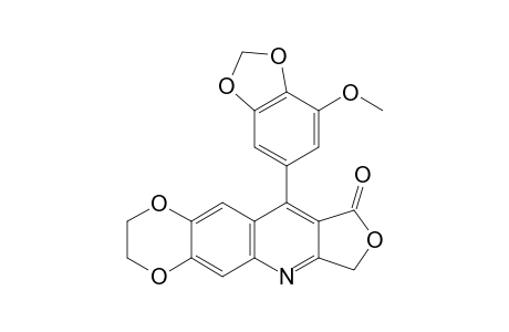 10-(7-Methoxy-1,3-benzodioxol-5-yl)-2,3-dihydro[1,4]dioxino[2,3-g]furo[3,4-b]quinolin-9(7H)-one