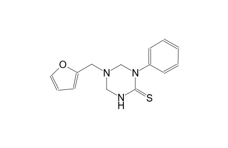 5-(2-furylmethyl)-1-phenyltetrahydro-1,3,5-triazine-2(1H)-thione