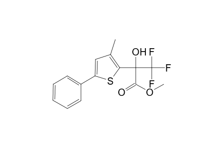 Propionic acid, 3,3,3-trifluoro-2-hydroxy-2-(3-methyl-5-phenylthiophen-2-yl)-, methyl ester