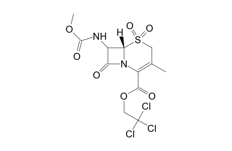 2,2,2-Trichloroethyl 7-methoxycarbonylamino-3-methyl-3-cephem-4-carboxylate 1,1-dioxide