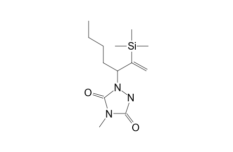 1-[1-butyl-2-(trimethylsilyl)-2-propenyl]-4-methyl-1,2,4-triazolidine-3,5-dione