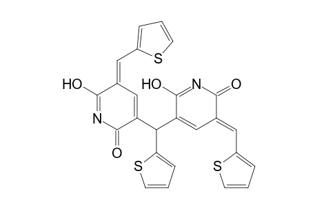 6-Hydroxy-5-[{6-hydroxy-2-oxo-5-[(E)-2-thienylmethylene]-2,5-dihydro-3-pyridinyl}(2-thienyl)methyl]-3-[(E)-2-thienylmethylene]-2(3H)-pyridinone