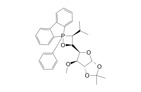 P-(ISOBUTYL)-P-PHENYLDIBENZOPHOSPHOL-1,2-O-ISOPROPYLIDENE-3-O-METHYL-ALPHA-D-XYLOPENTODIALDOFURANOSE-(1,4);(CIS)-OXAPHOSPHETANE-INTERMEDIATE