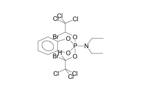 2-DIETHYLAMINO-2,2-BIS(1-BROMO-2,2,2-TRICHLOROETHOXY)-4,5-BENZO-1,3,2-DIOXAPHOSPHOLANE