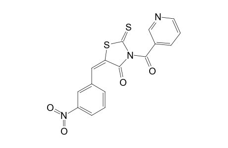 3-Nicotinoyl-5-(3-nitrobenzylidene)rhodanine