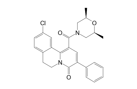 10-Chloro-1-[(cis-2,6-dimethylmirpholin-4-yl)carbonyl]-6,7-dihydro-3-phenyl-4H-benzo[a]quinolizin-4-one