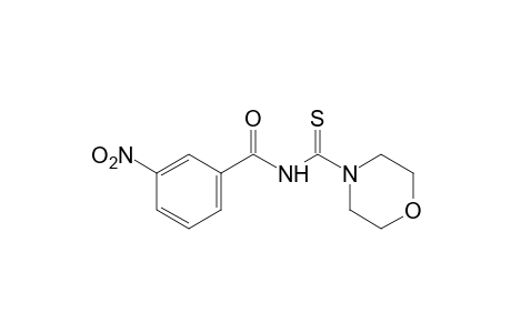 N-(m-nitrobenzoyl)thio-4-morpholinecarboxamide