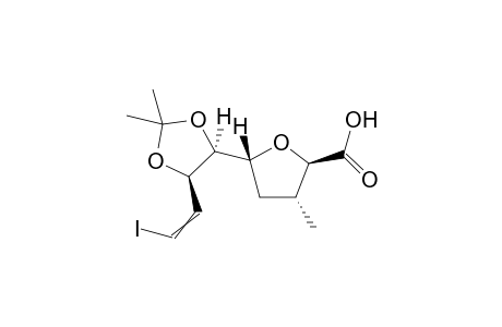 (2R,3R,5R)-5-[(4S,5R)-5-(2-iodovinyl)-2,2-dimethyl-1,3-dioxolan-4-yl]-3-methyl-tetrahydrofuran-2-carboxylic acid