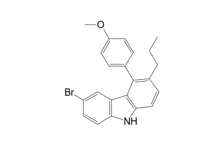 6-bromo-4-(4-methoxyphenyl)-3-propyl-9H-carbazole