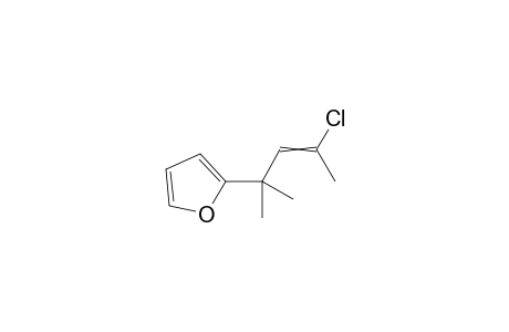 2-(3-Chloro-1,1-dimethyl-2-butenyl)furane