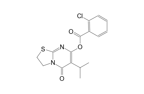 benzoic acid, 2-chloro-, 2,3-dihydro-6-(1-methylethyl)-5-oxo-5H-thiazolo[3,2-a]pyrimidin-7-yl ester